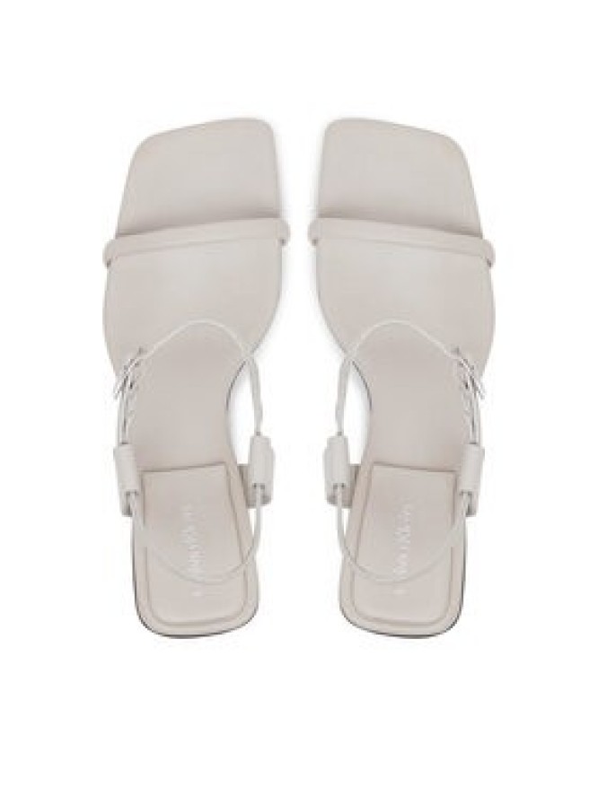 Calvin Klein Sandały Block Heel Sandal 75 Lth HW0HW02650 Szary