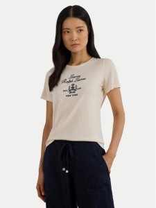 LAUREN RALPH LAUREN T-Shirt 200P03725002 Beżowy Relaxed Fit