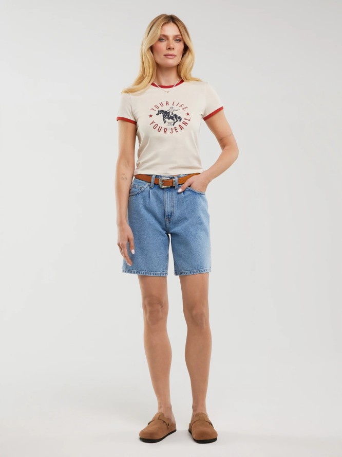 Szorty damskie jeansowe niebieskie Satoko 288