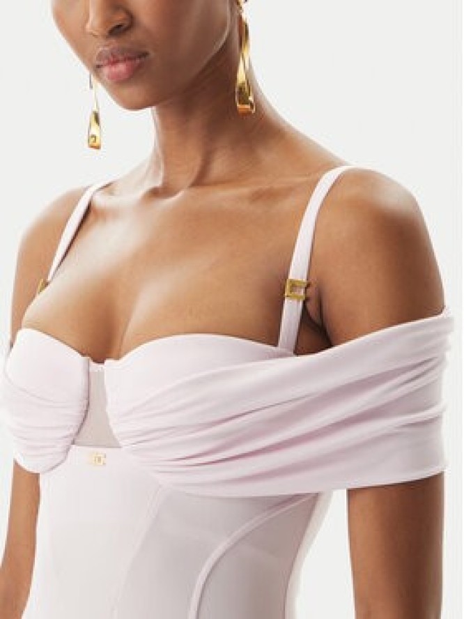 Elisabetta Franchi Sukienka wieczorowa AB-R08-51E2-V800 Różowy Regular Fit