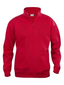 clique Basic Cardigan Junior z dzianiny dresowej czerwony – red