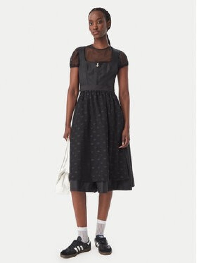 adidas Sukienka codzienna Dirndl Dress LG2246 Czarny Regular Fit