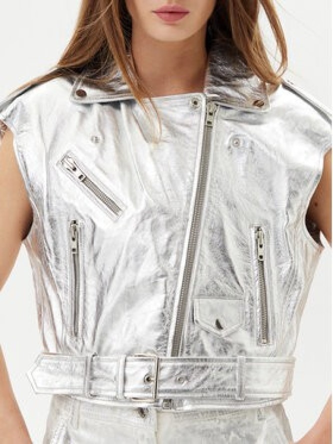 Serge Pariente Bezrękawnik Stef Szary Regular Fit