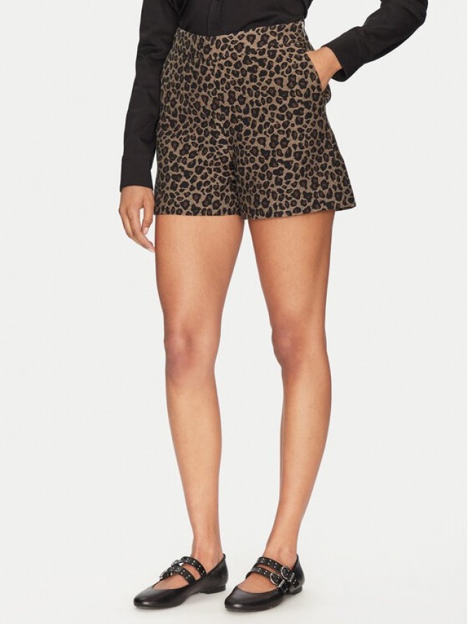 Morgan Szorty materiałowe 251-SHILI.F Brązowy Straight Fit