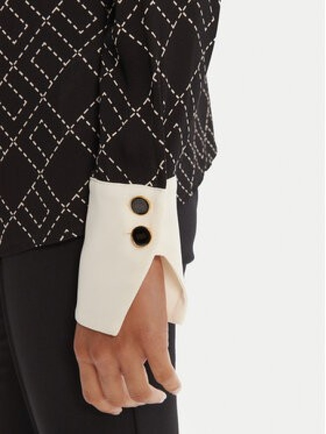 Elisabetta Franchi Koszula CA-104-56E2-V320 Czarny Regular Fit