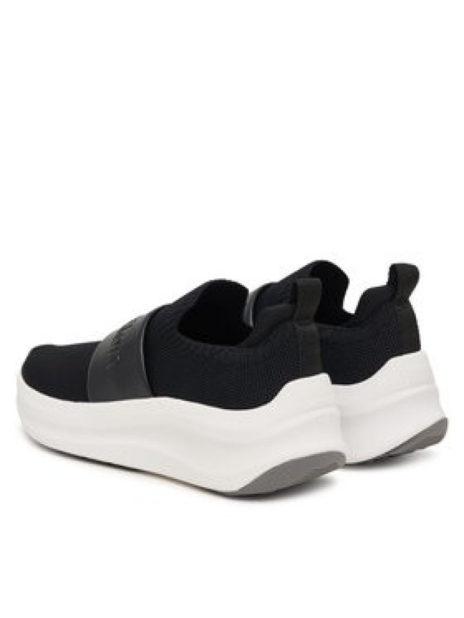 Calvin Klein Sneakersy Chunky Run Slipon Knit Logo Tape HW0HW03261 Czarny