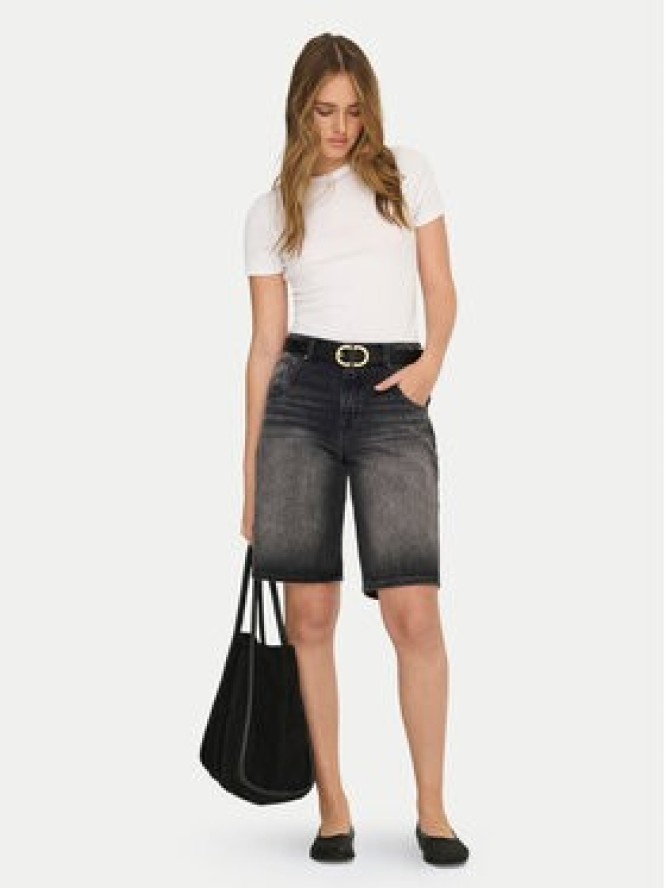 ONLY Szorty jeansowe Mate Reg 15340976 Czarny Regular Fit