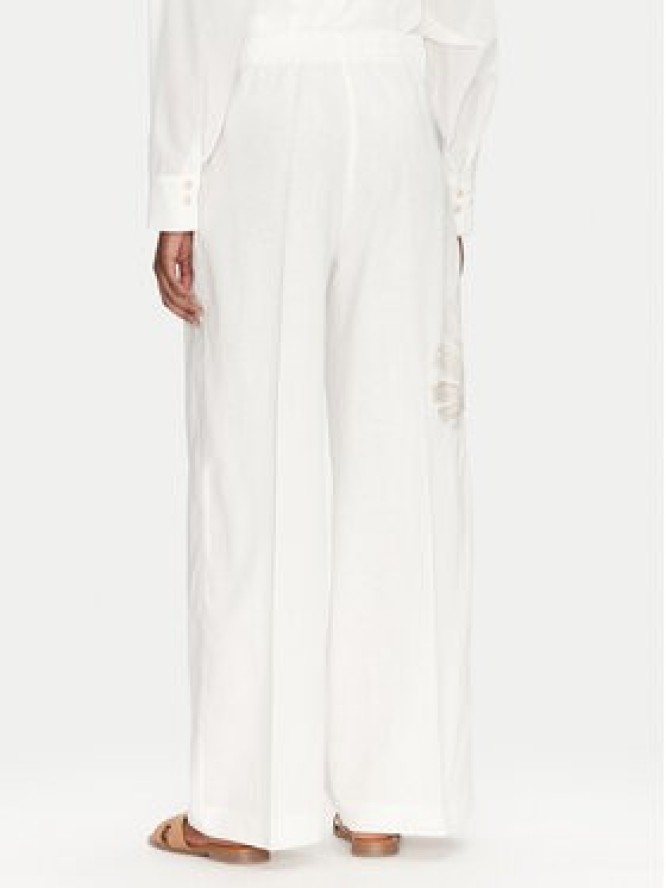 ACCESS FASHION Spodnie palazzo 53-5087-133 Biały Wide Leg