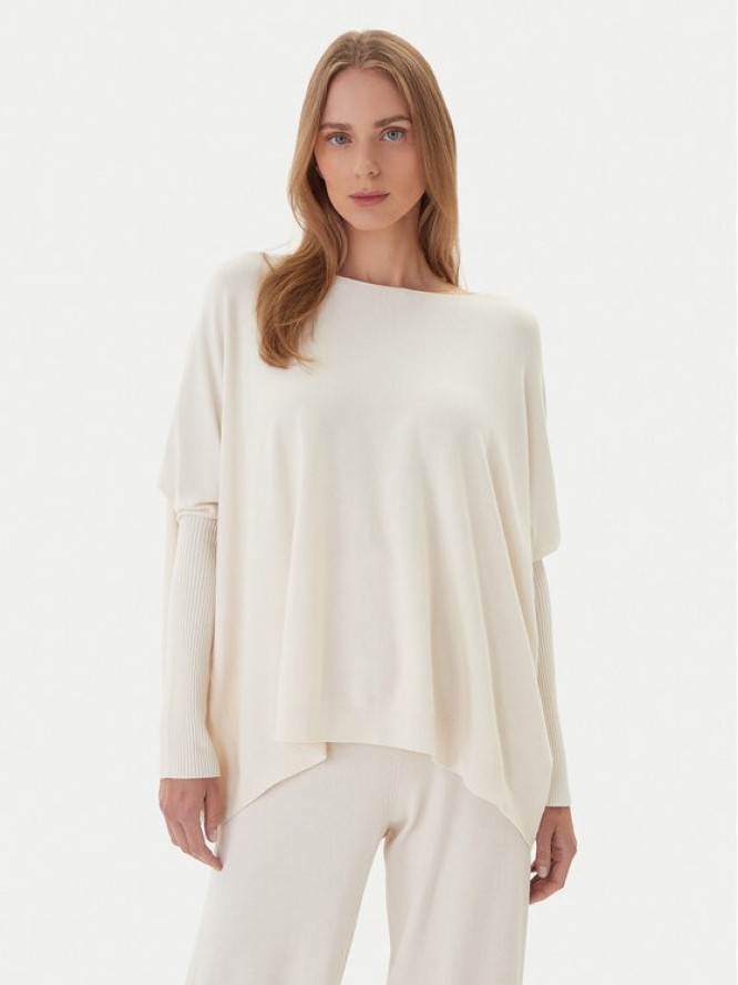 Kontatto Sweter 3M0802C Écru Relaxed Fit