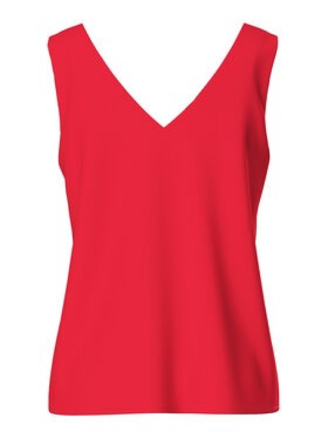 Pieces Top Franan 17146424 Czerwony Regular Fit