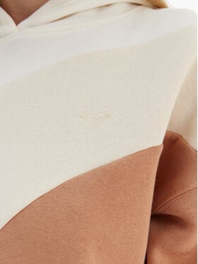 Roxy Bluza ERJFT04868 Beżowy Relaxed Fit