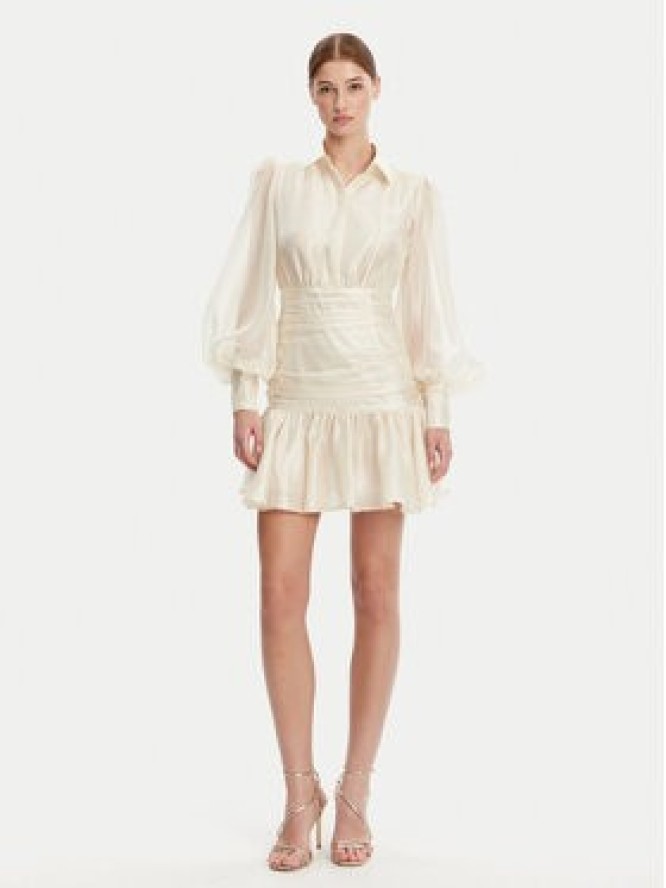 Bardot Sukienka koktajlowa 59720DB Écru Regular Fit