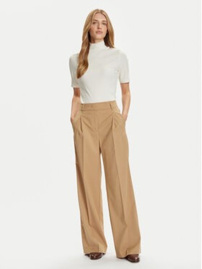 Marc O'Polo Spodnie materiałowe 508 0062 10135 Beżowy Wide Fit