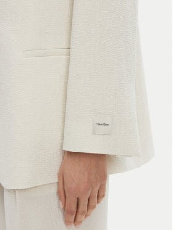 Calvin Klein Marynarka K20K208240 Beżowy Regular Fit