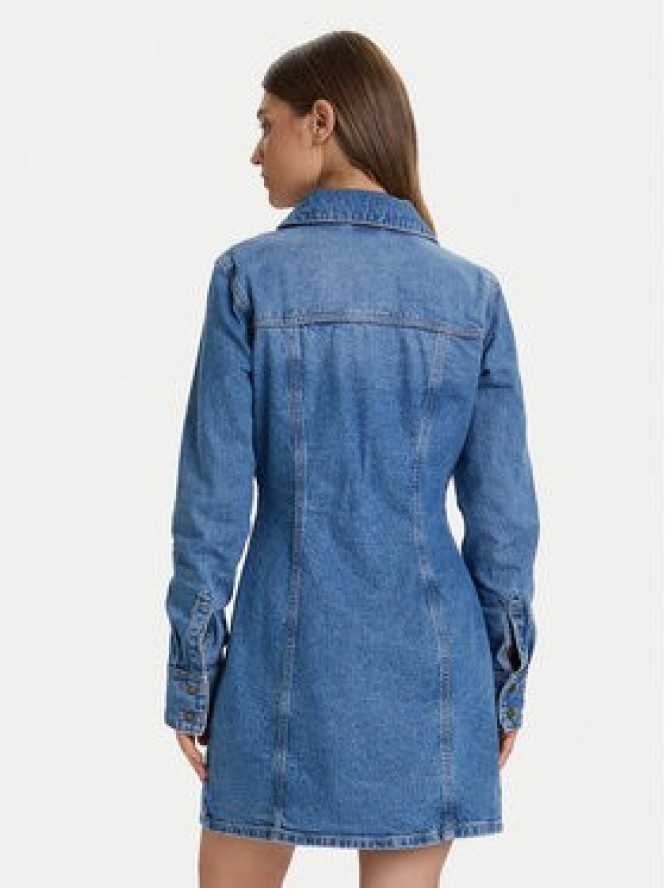 Guess Jeans Sukienka jeansowa W5BK48 D5M48 Niebieski Slim Fit