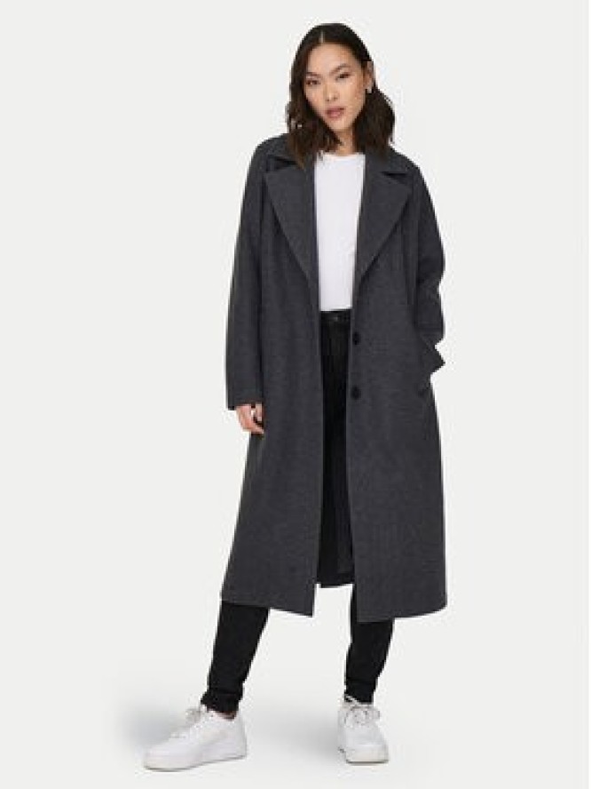 ONLY Płaszcz przejściowy Emma 15313657 Szary Regular Fit