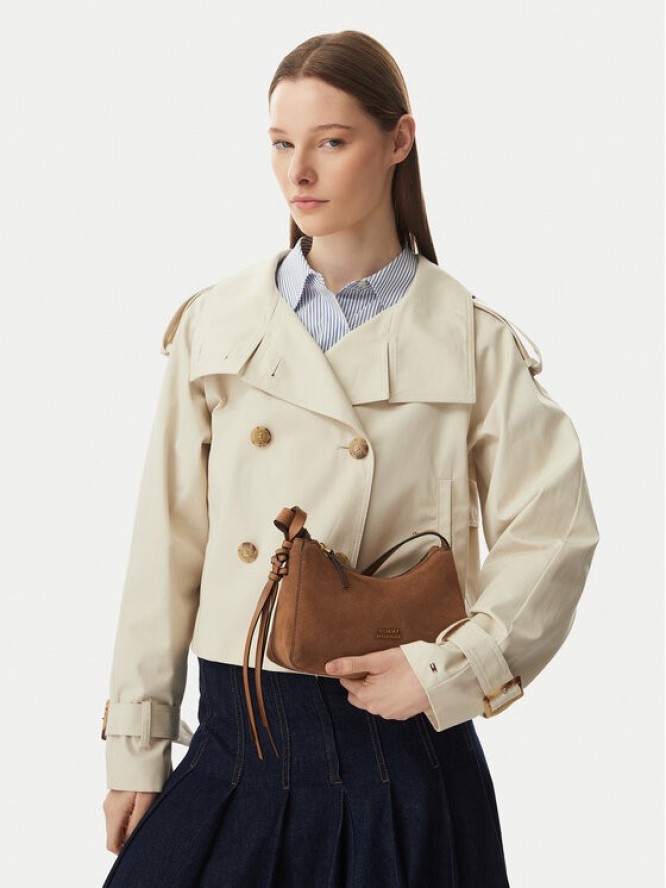 Tommy Hilfiger Torebka Th Statement Mini Should Bag Sue AW0AW18823 Brązowy