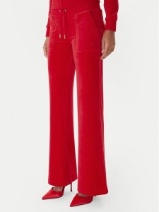 Juicy Couture Spodnie dresowe Layla JCSEBJ001 Czerwony Flared Leg