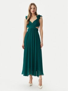 Morgan Sukienka wieczorowa 251-RISSAL Zielony Regular Fit