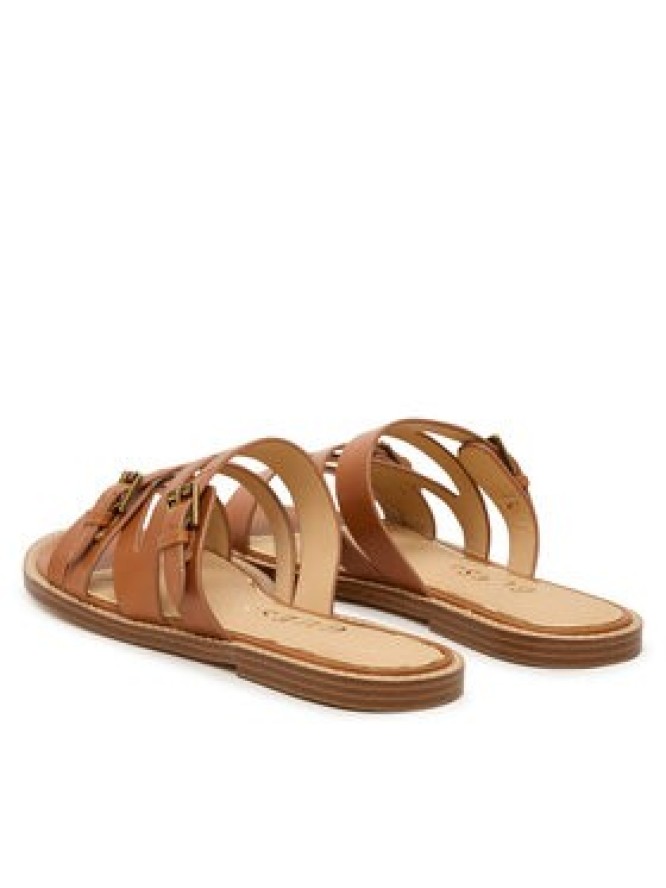 Guess Klapki FLJGRY LEA03 Brązowy jasny