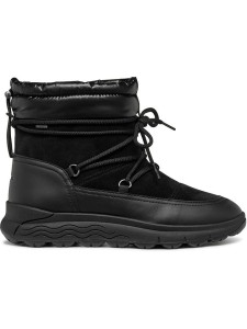 Geox Skórzane kozaki zimowe "Spherica" w kolorze czarnym rozmiar: 41