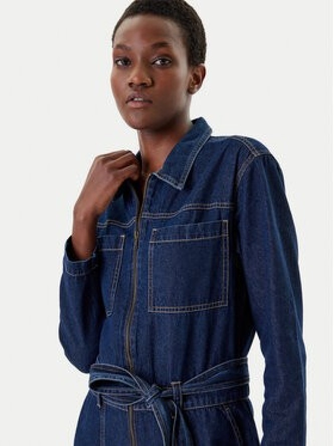 French Connection Kombinezon 7UZAC Granatowy Regular Fit