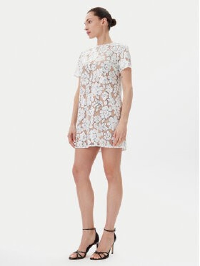 MICHAEL Michael Kors Sukienka koktajlowa MS582WRHDE Biały Regular Fit