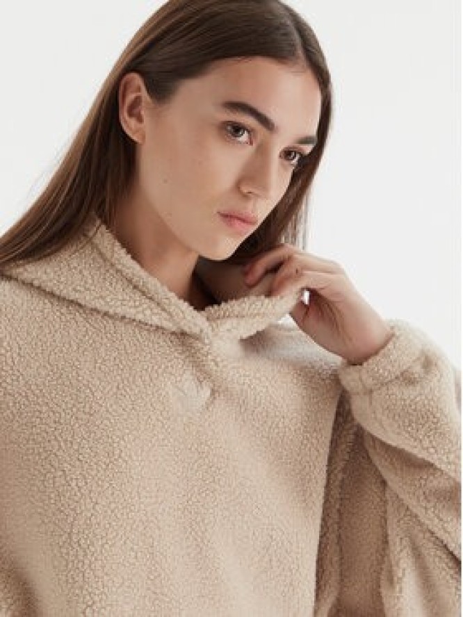 adidas Bluza Essentials Teddy JW6061 Beżowy Oversize