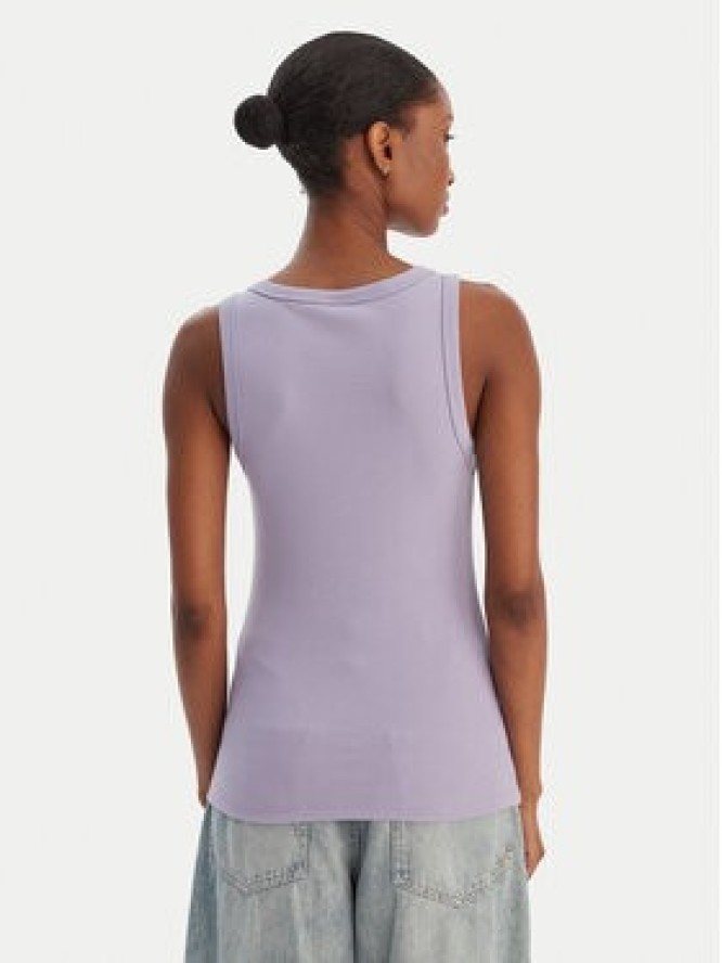 HUGO Top Datamia 50514489 Fioletowy Slim Fit