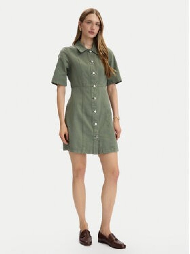 Vero Moda Sukienka jeansowa Daisy 10346217 Zielony Standard Fit