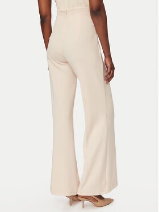 Rinascimento Spodnie palazzo CFC0020264002 Beżowy Flare Fit