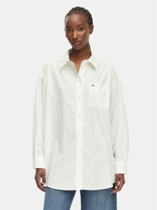 Tommy Jeans Koszula Essential DW0DW22936 Biały Oversize