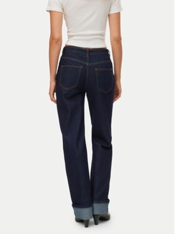 Vero Moda Jeansy Vmallison Mr Straight Rosebelt Jns Si346 10339315 Granatowy Regular Fit