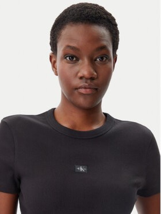 Calvin Klein Jeans T-Shirt J20J225245 Czarny Slim Fit