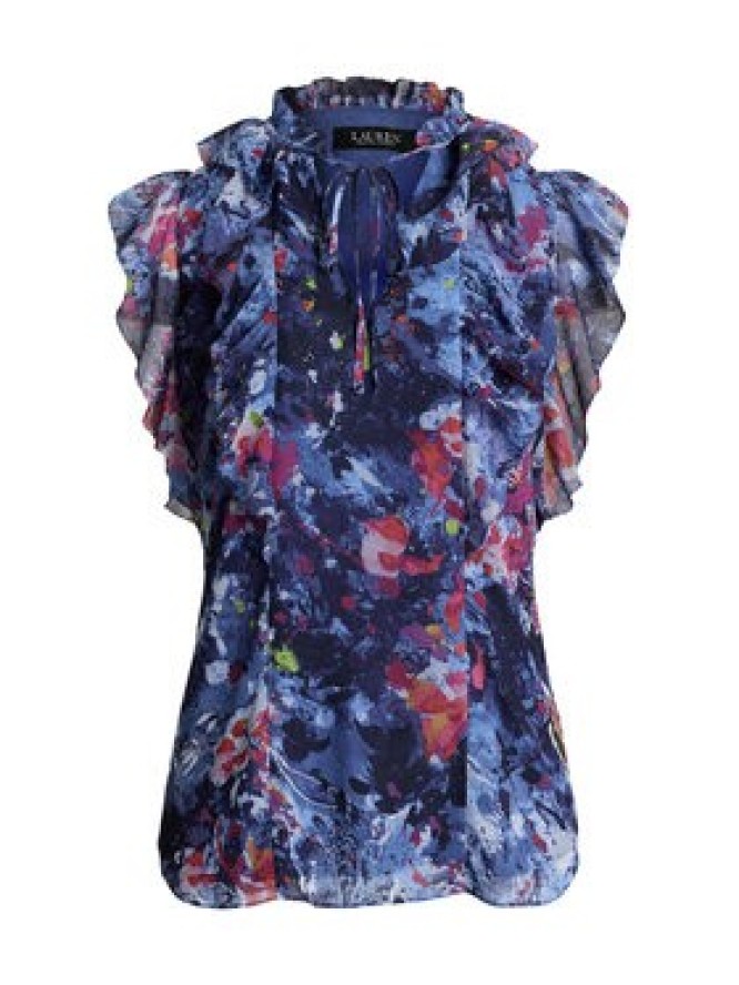 LAUREN RALPH LAUREN Bluzka 200970718001 Granatowy Relaxed Fit