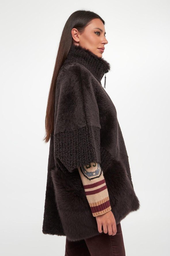 Kamizelka damska dwustronna futrzana DIEGO M