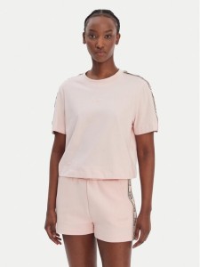Guess T-Shirt V3RI08 I3Z14 Różowy Relaxed Fit