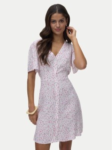 Vero Moda Sukienka letnia Alba 10292845 Różowy jasny Regular Fit