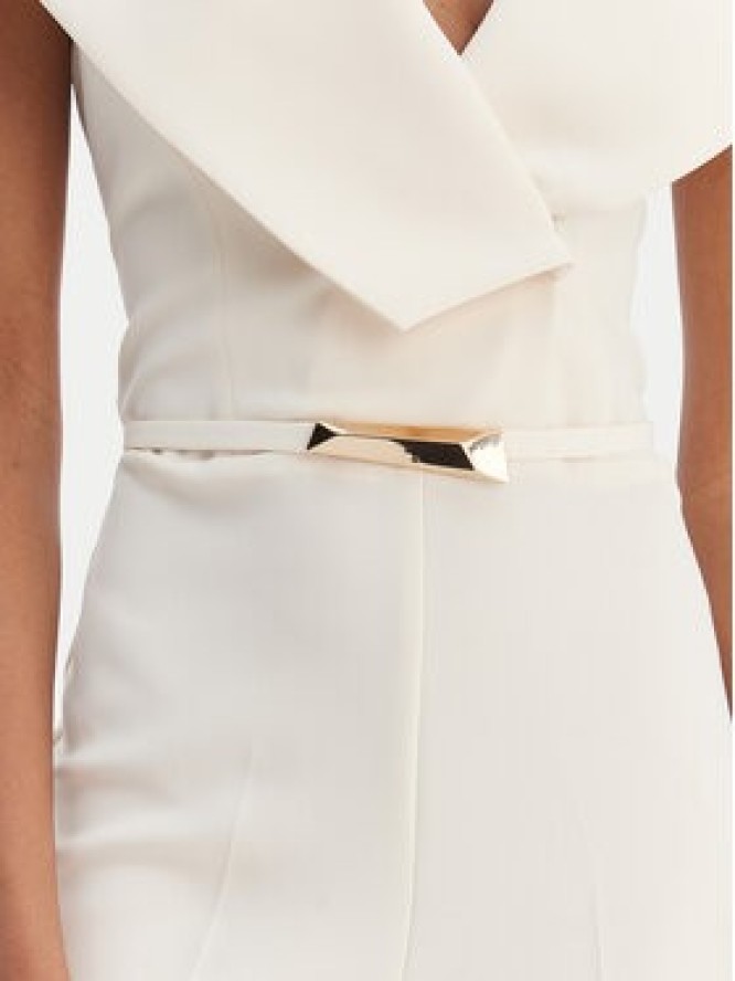 Simona Corsellini Kombinezon P26CPTU00701 Écru Regular Fit