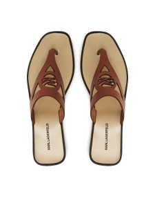 KARL LAGERFELD Japonki Skoot II KL80407 Brązowy