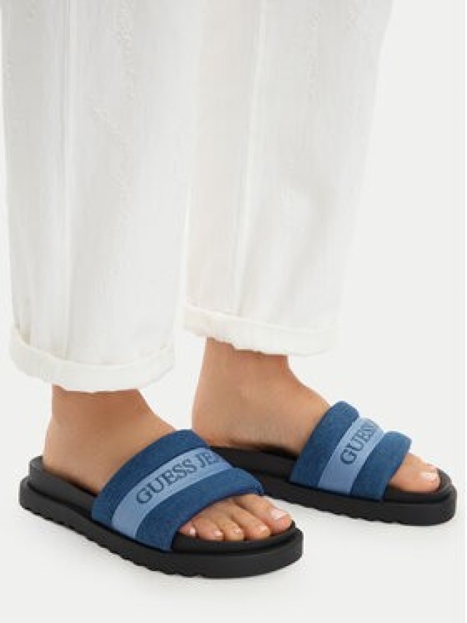 Guess Jeans Klapki EO-GJ2123 Niebieski