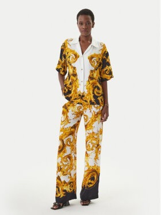 Versace Jeans Couture Spodnie materiałowe 80HAA1P2 NS833 Żółty ciemny Regular Fit