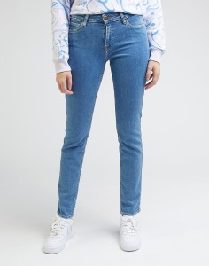 LEE ELLY DAMSKIE SPODNIE JEANSOWE JEANSY DŻINS SHREDDER BLUE L305GUB35 112330545