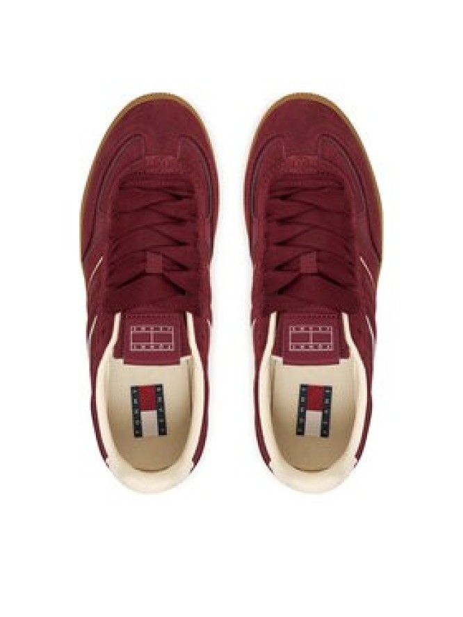 Tommy Jeans Sneakersy The Greenwich Edge Suede EN0EN02924 Bordowy