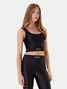 Just Cavalli Top 78PAM2A6 Czarny Slim Fit