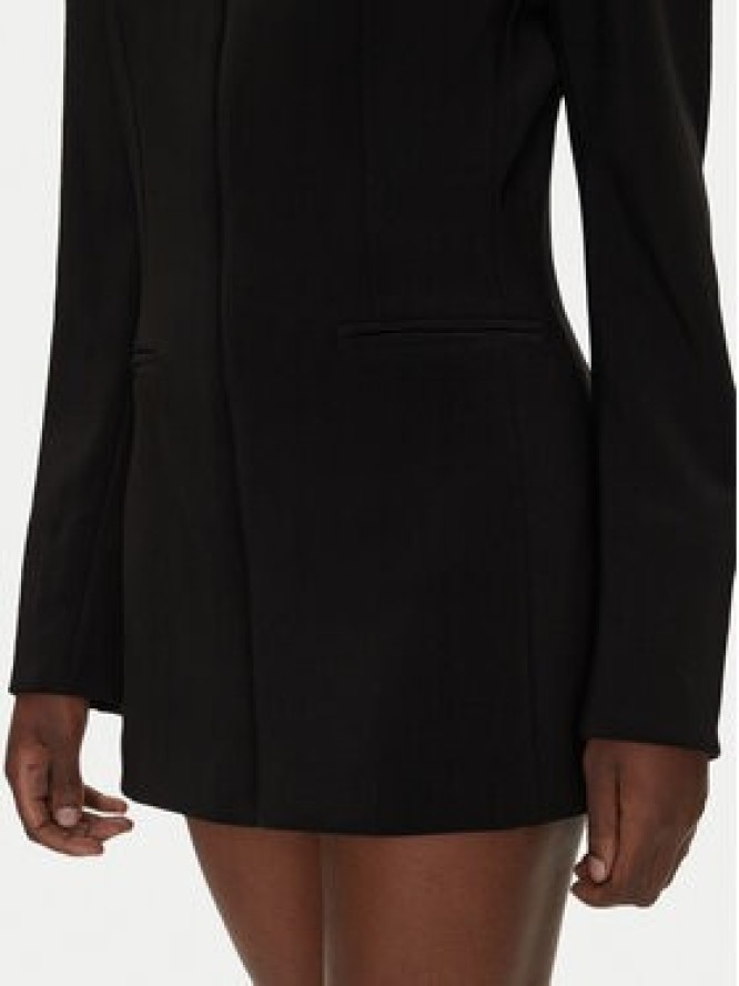 NORMA KAMALI Marynarka KK4244PLG86001 Czarny Regular Fit