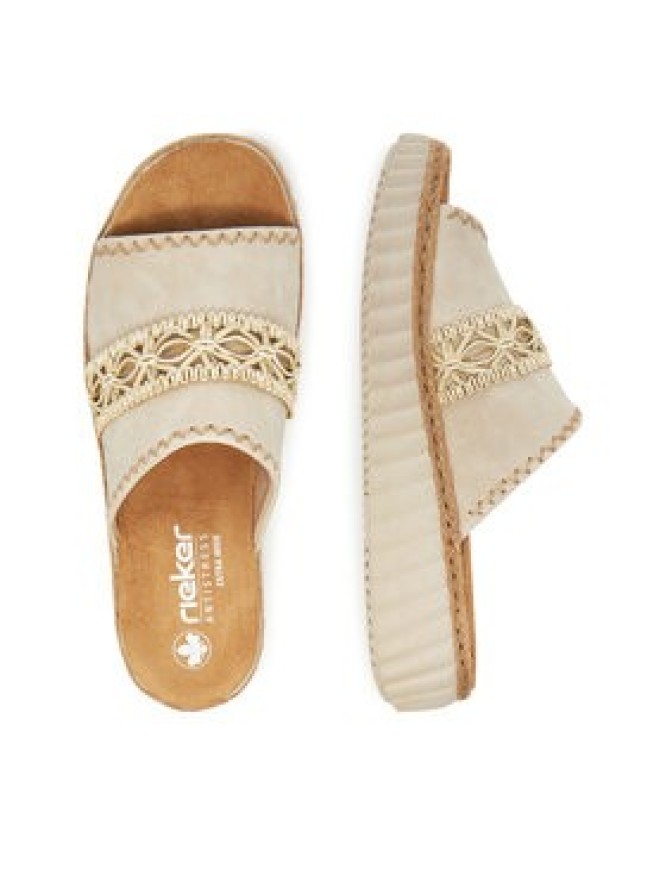 Rieker Klapki CEO-69278-60 Beżowy