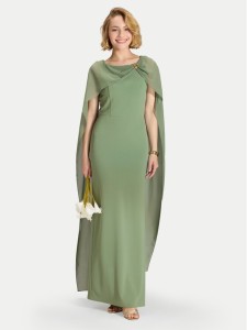 Swing Sukienka wieczorowa 5AK11900 Zielony Regular Fit