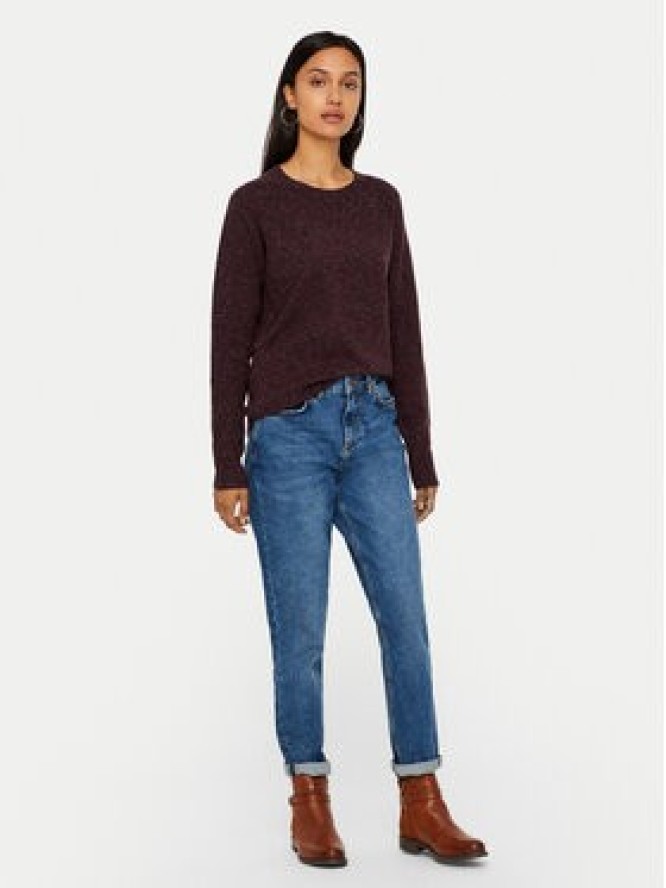 Vero Moda Sweter Doffy 10201022 Bordowy Regular Fit