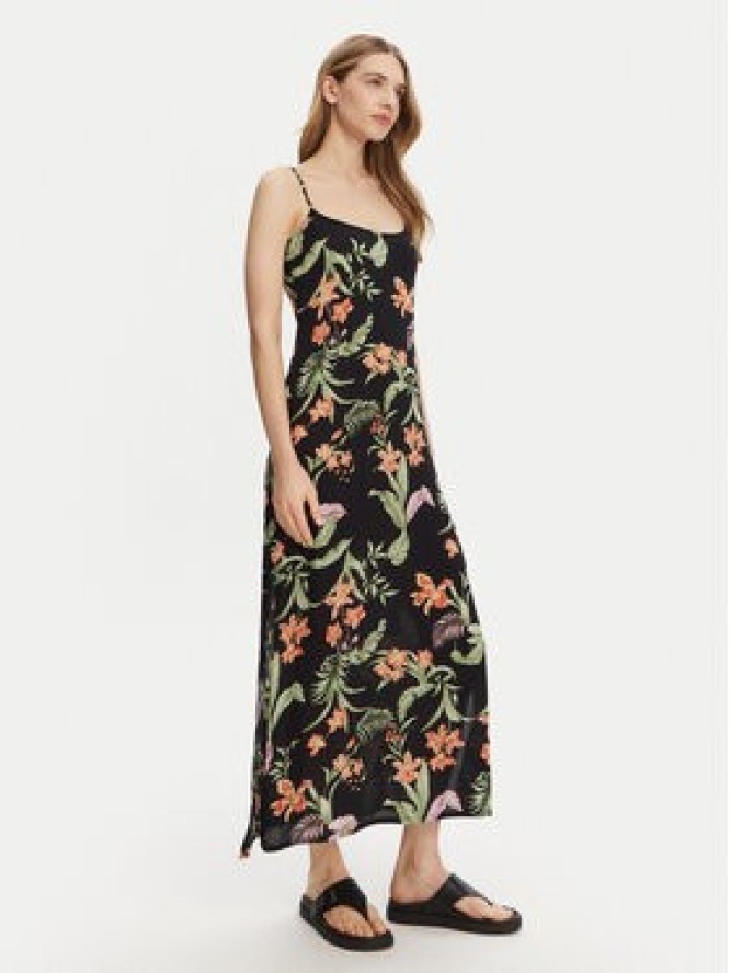 Roxy Sukienka letnia ERJWD03885 Czarny Regular Fit